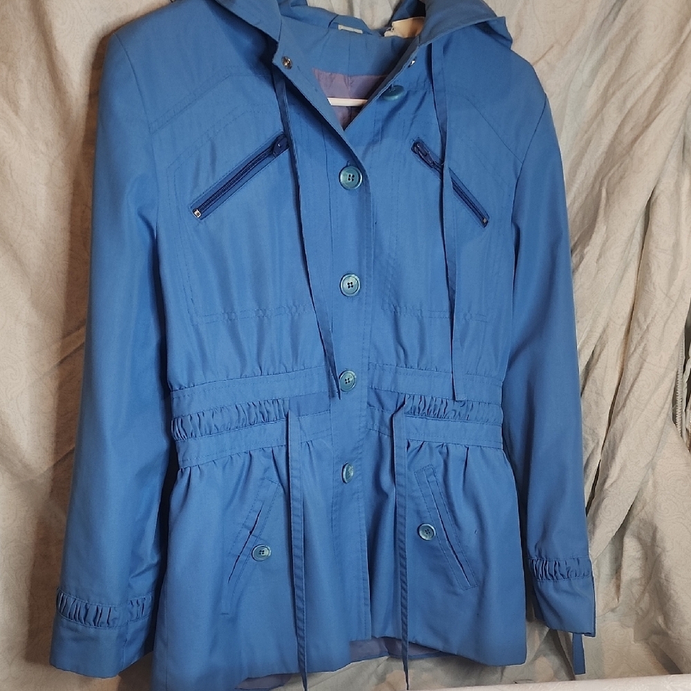 Vintage Blue Montgomery Wards Cinch Jacket SEE MEASURMENTS S/M